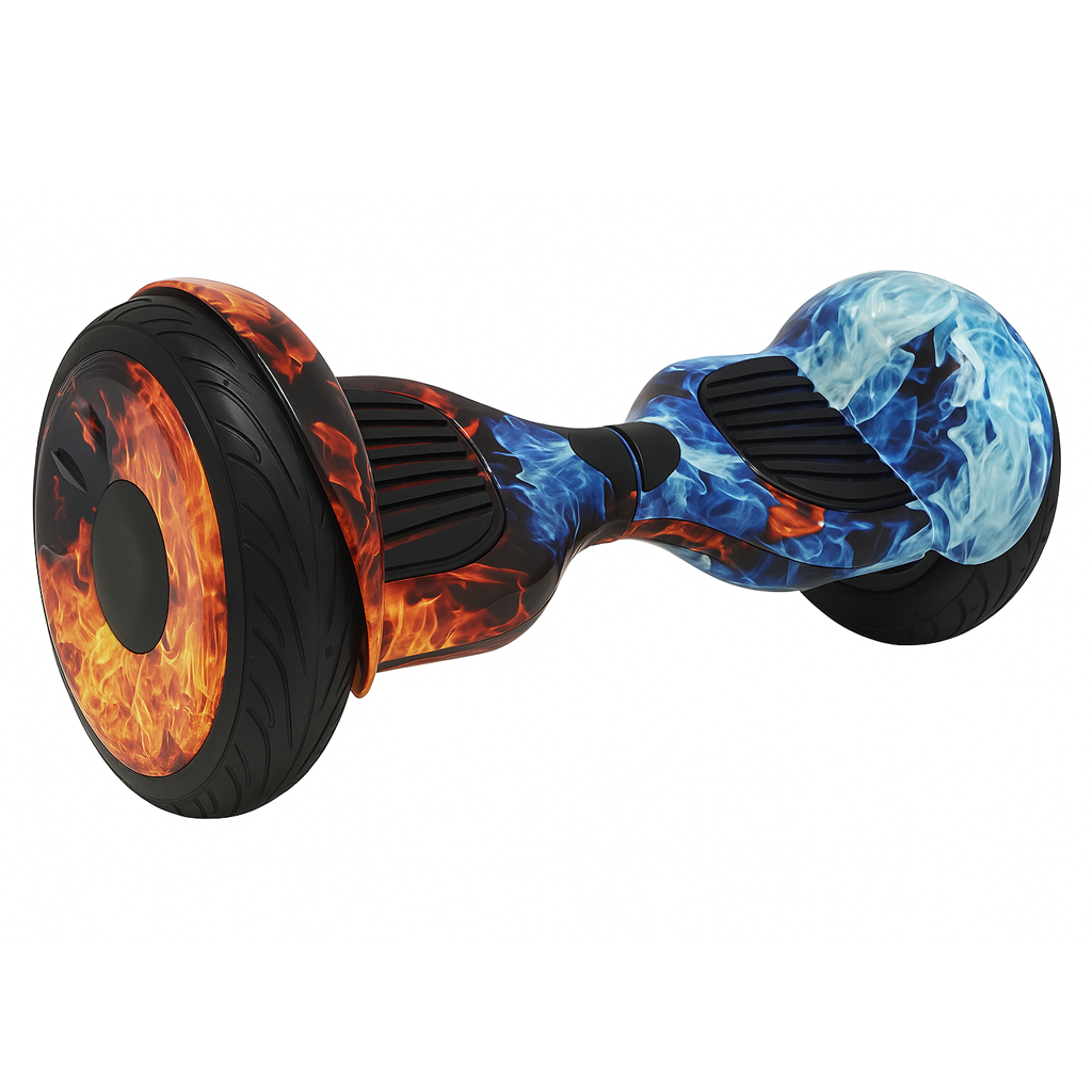 Skate Elétrico Hoverboard 10 Polegadas com Bluetooth - Fogo e Gelo, image size:1024x1024