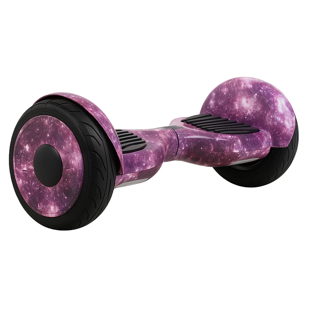 Skate Elétrico Hoverboard 10 Polegadas com Bluetooth - Roxo Galaxia