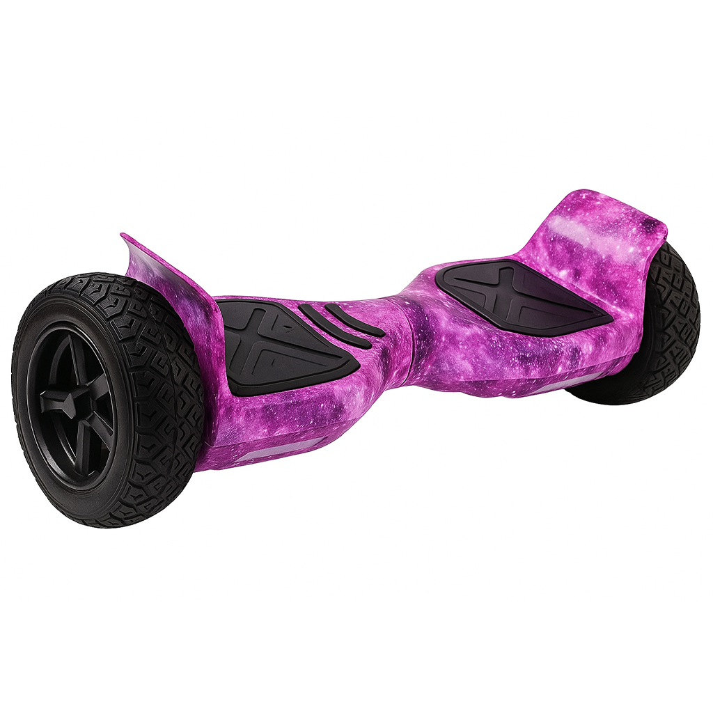 Hoverboard Original 8.5 Offroad com Conexão Bluetooth e LED - Estampa Roxo Galaxia