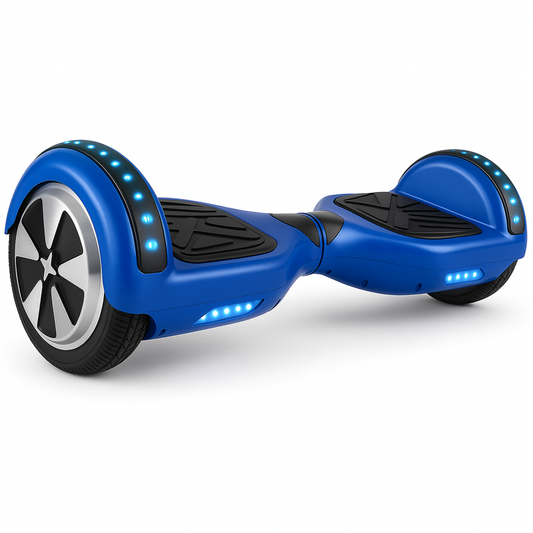 Skate Eletrico Hoverboard 6,5 Polegadas - Estampa Azul e Conexao Bluetooth