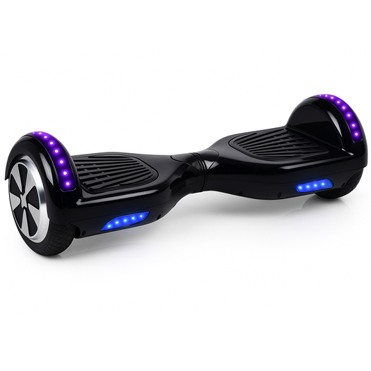 Skate Eletrico Hoverboard 6,5 Polegadas - Estampa Preto e Conexao Bluetooth