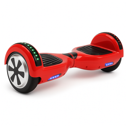 Skate Eletrico Hoverboard 6,5 Polegadas - Estampa Vermelho e Conexao Bluetooth